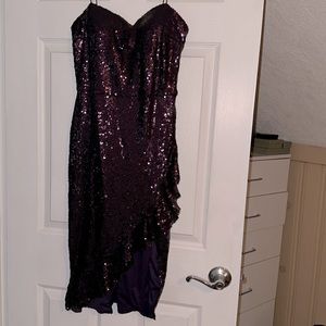 Purple Sequined Dress